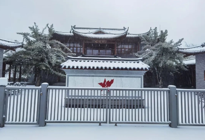 井冈山黄洋界雪景